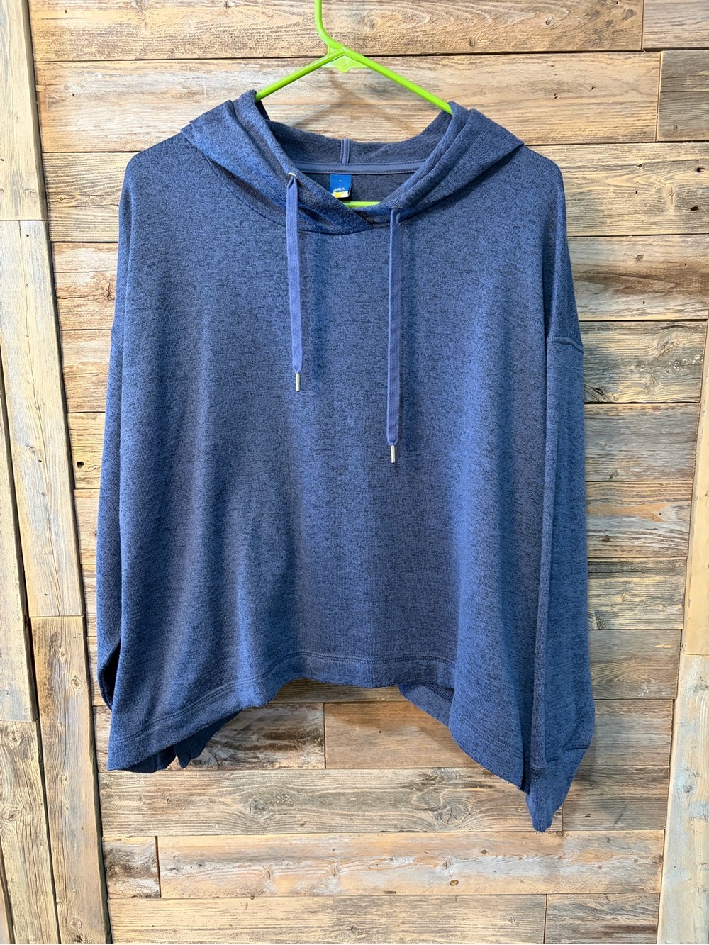 Old Navy Blue Hooded Cropped Pullover Sweater* - size L